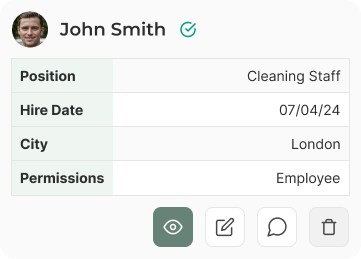 Dashboard Mobile Card Example